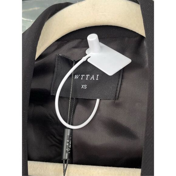 WTTAI Women’s Long Sleeve‎ Single Breasted Tailored Blazer Black XS NWT S5 - Picture 3 of 7